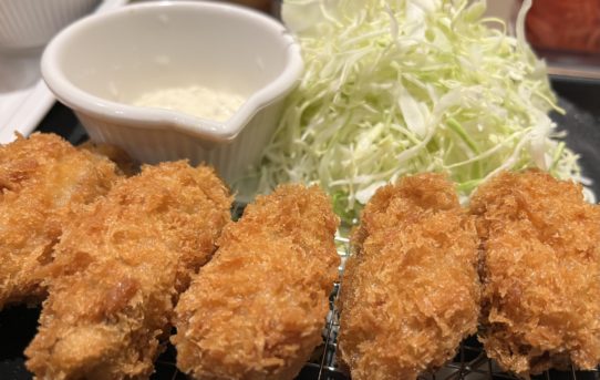 2025 12月　松のやで牡蠣🦪フライ